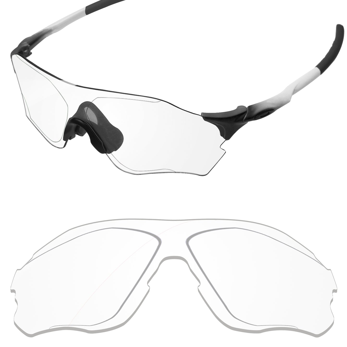 Replacement Lenses for Oakley EVZero Path Asian Fit