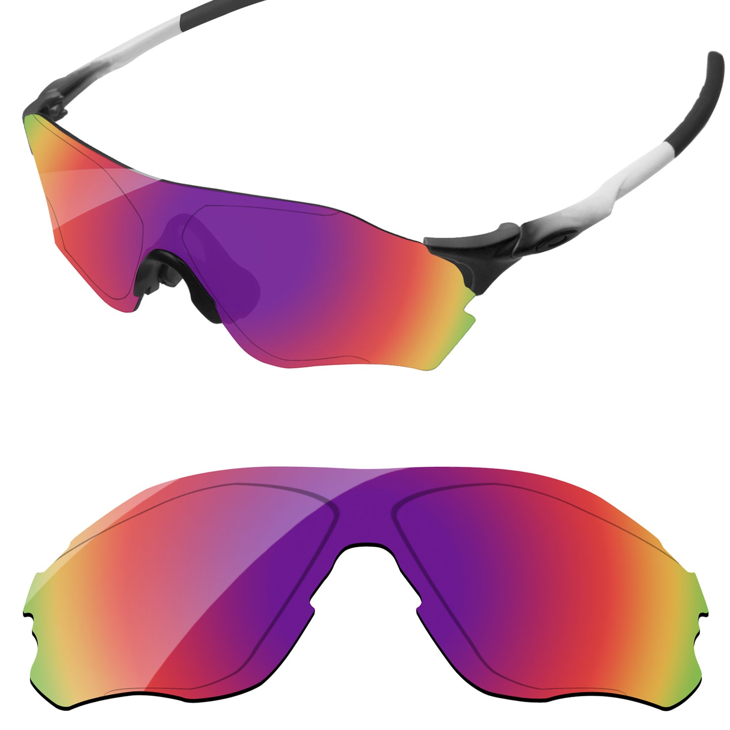 Replacement Lenses for Oakley EVZero Path Asian Fit